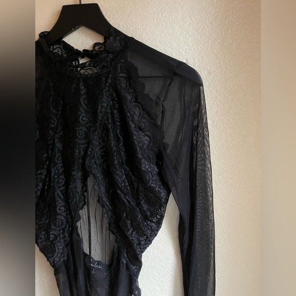 lulus mesh lace thong body suit show stopper - Picture 2 of 6